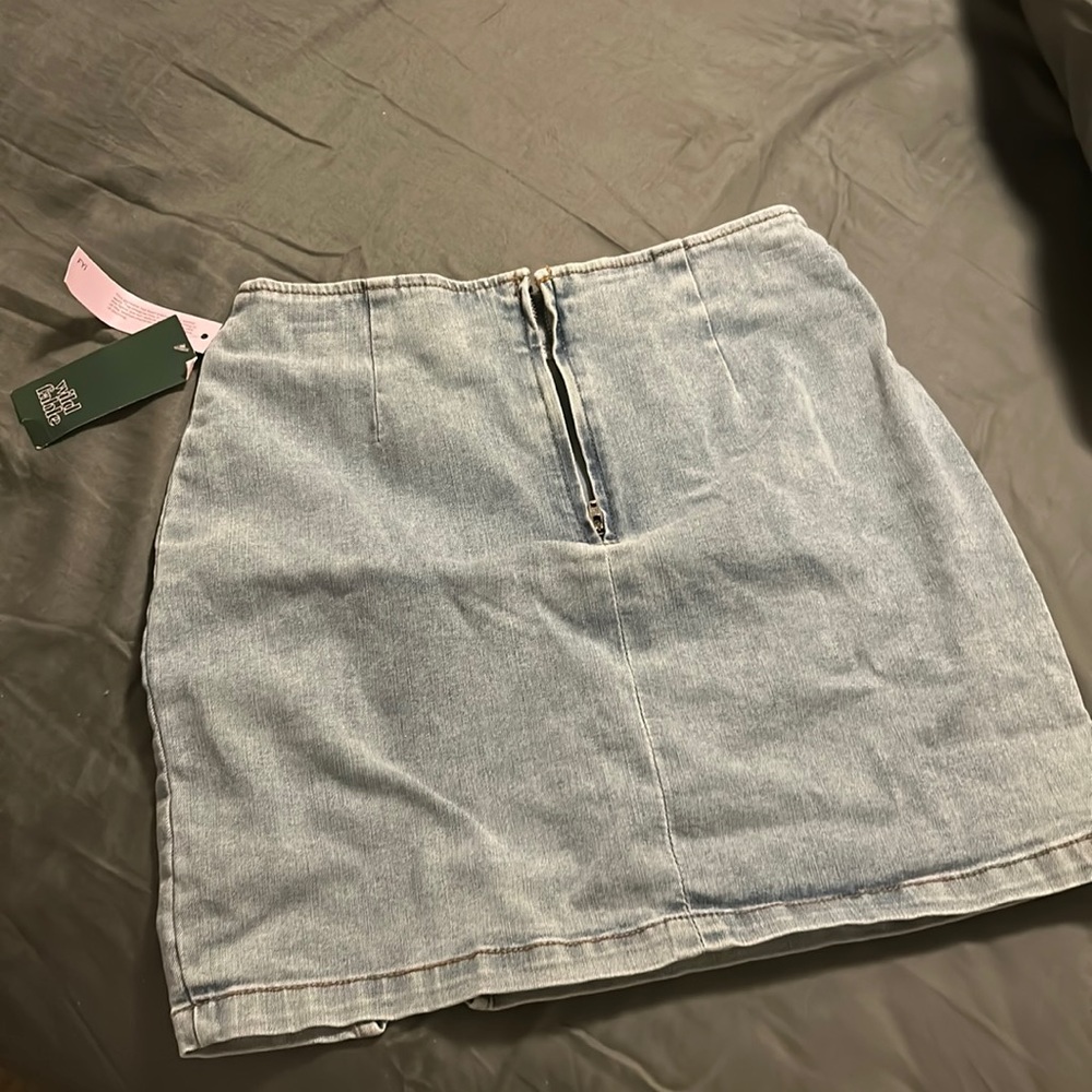 Denim jean skirt